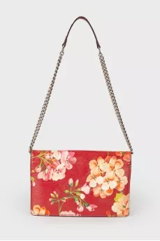 Сумка Chain Wallet Blooms Print Leather