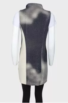 Long vest with buttons