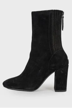 Suede half boots