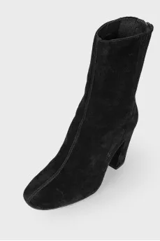 Suede half boots