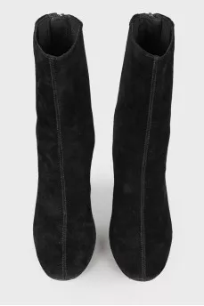 Suede half boots