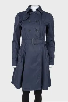 Double-breasted trench coat