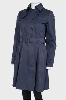 Double-breasted trench coat