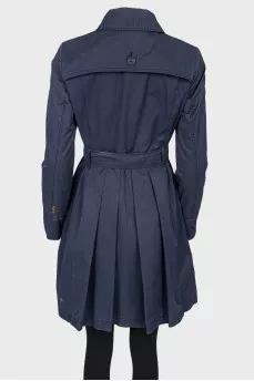 Double-breasted trench coat