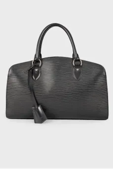 Black Epi Leather Jasmin Bag
