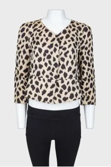 Leopard print jacket