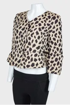 Leopard print jacket