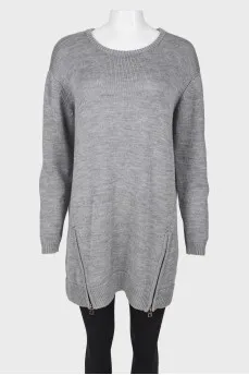 Long zipper sweater