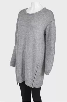 Long zipper sweater