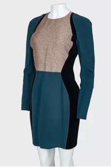 Combined fitted dress