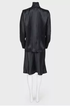 Black suit with tag