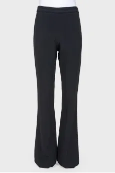 Classic flared trousers with arrow