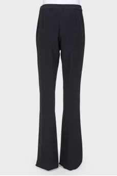 Classic flared trousers with arrow