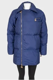 Brand's logo golden jacket