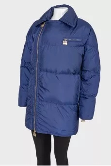 Brand's logo golden jacket