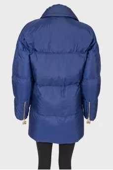 Brand's logo golden jacket