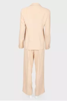 Beige classic costume