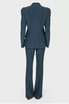 Dark green classic suit