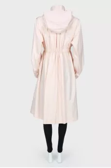 Pale pink trench coat