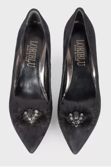 Suede pumps