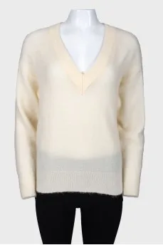 Milk fluffy pullover