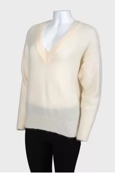 Milk fluffy pullover