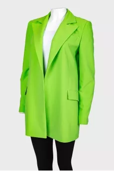 Light green zipperless jacket
