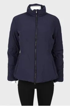 Black and blue fitted jacket