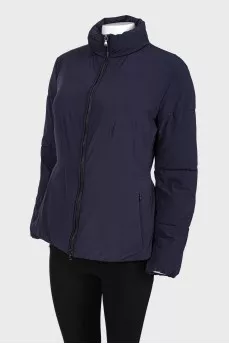 Black and blue fitted jacket
