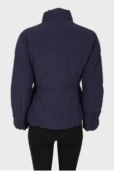 Black and blue fitted jacket