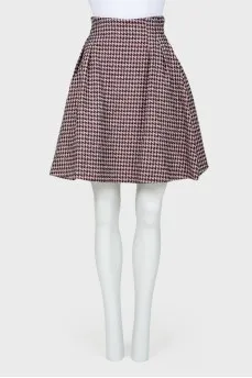 Print skirt & quot; Goose foot & quot;