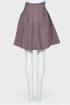 Print skirt & quot; Goose foot & quot;