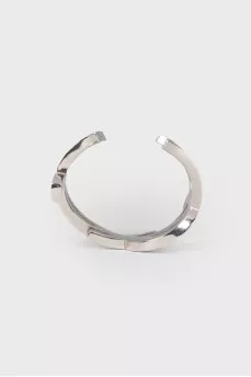 Brand logo metal bracelet