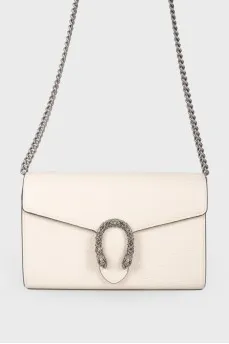 Dionysus mini leather bag with a decorated element