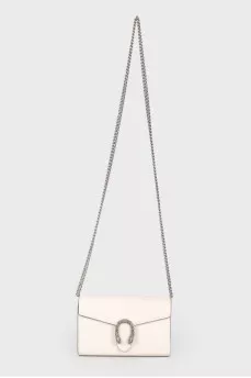 Dionysus mini leather bag with a decorated element