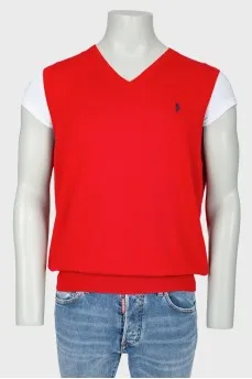 Men's red vest