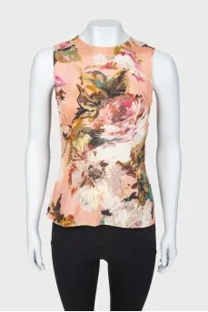 Abstract print top
