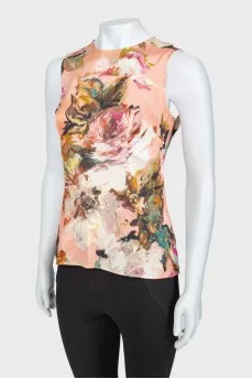 Abstract print top