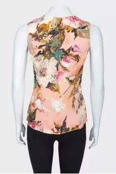Abstract print top