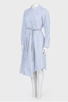 Stripe asymmetrical dress