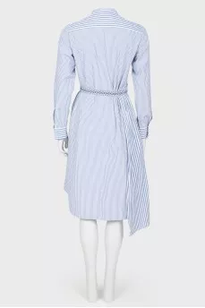 Stripe asymmetrical dress