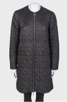 Textured metallic coat
