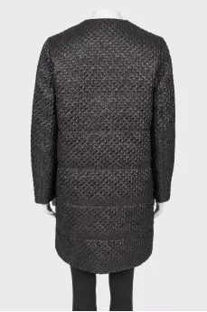 Textured metallic coat