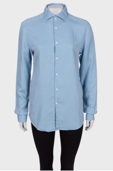 Синя сорочка slim fit