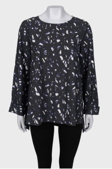 Grey print shirt