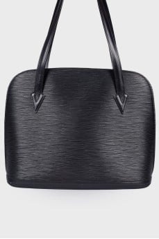 Винтажная сумка Lussac Epi Leather Noir