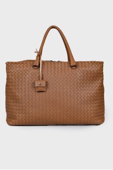 Сумка Intrecciato Woven Nappa Leather Brick