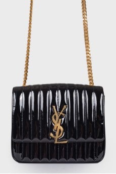 Сумка Vicky Vertical Quilted Patent