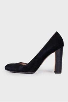 Suede black shoes