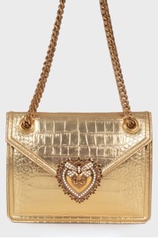 Сумка Devotion Crocodile Embossed Leather